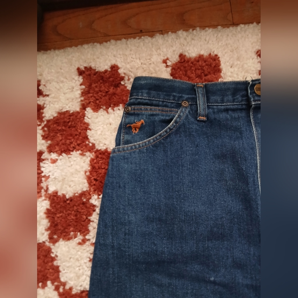 Vintage 80s Wrangler Denim Skirt - Picture 2 of 6